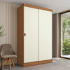 Placard Ropero Kappesberg 2 Puertas 121x200 Canela/Blanco