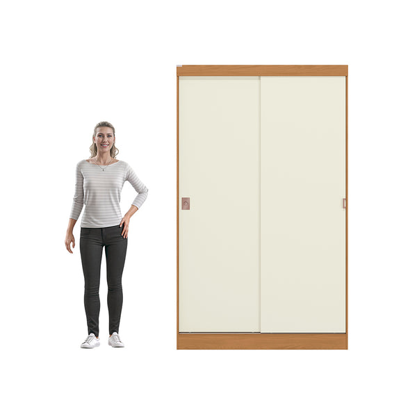 Placard Ropero Kappesberg 2 Puertas 121x200 Canela/Blanco