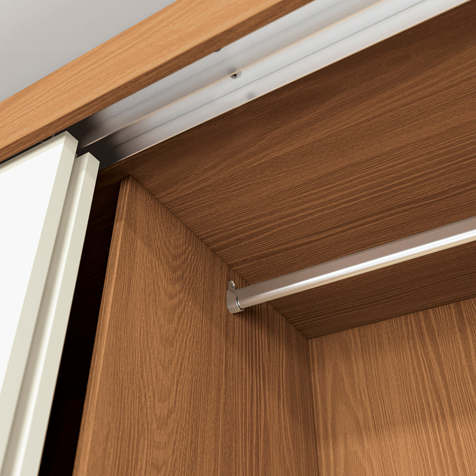 Placard Ropero Kappesberg 2 Puertas 121x200 Canela/Blanco
