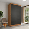 Placard Ropero Kappesberg 2 Puertas 121x200 Canela/Negro