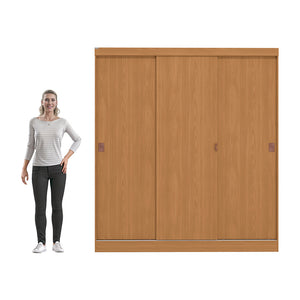 Placard Ropero Kappesberg 3 Puertas 180x200 Canela