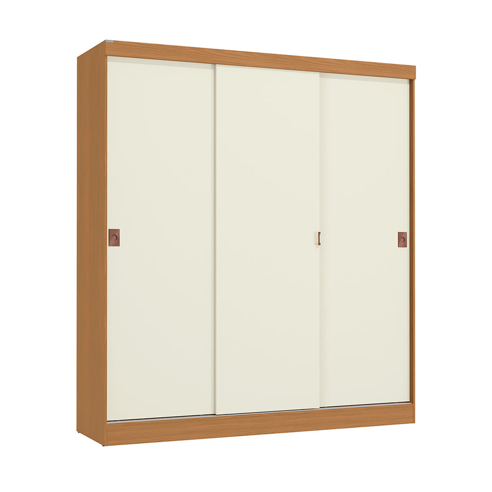 Placard Ropero Kappesberg 3 Puertas 180x200 Canela/Blanco