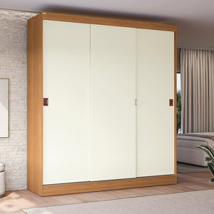 Placard Ropero Kappesberg 3 Puertas 180x200 Canela/Blanco