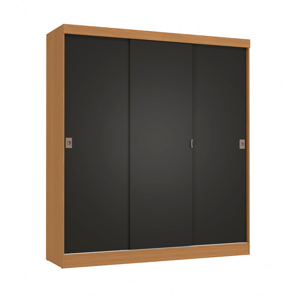 Placard Ropero Kappesberg 3 Puertas 180x200 Canela/Negro