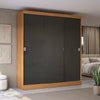 Placard Ropero Kappesberg 3 Puertas 180x200 Canela/Negro