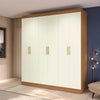 Placard Ropero Kappesberg 6 Puertas 180x200 Canela/Blanco