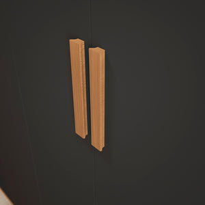 Placard Ropero Kappesberg 6 Puertas 180x200 Canela/Negro