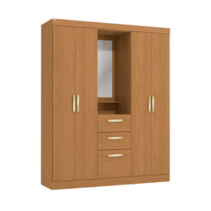 Placard Ropero Kappesberg 4 Puertas 160x200 Canela