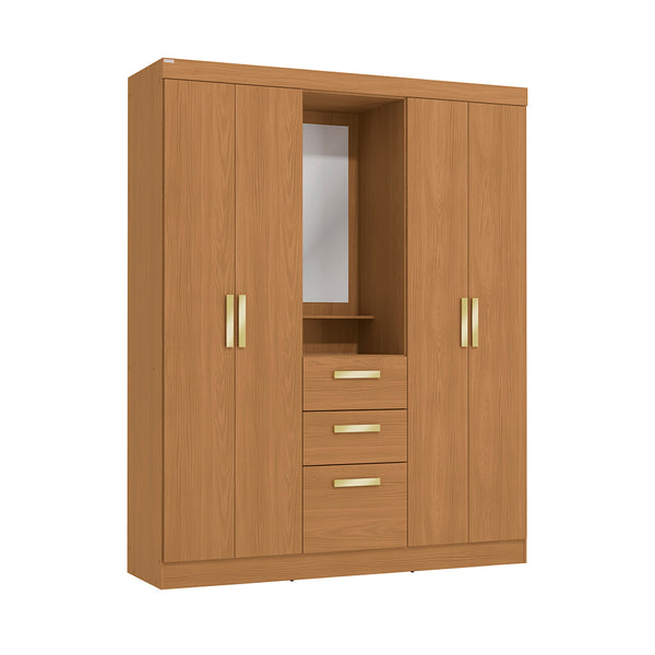 Placard Ropero Kappesberg 4 Puertas 160x200 Canela