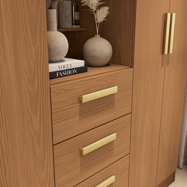 Placard Ropero Kappesberg 4 Puertas 160x200 Canela