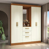Placard Ropero Kappesberg 4 Puertas 160x200 Canela/Blanco