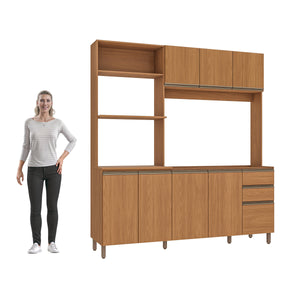 Cocina Integral Kappesberg Luna 192.5cm Canela Sin Tarja