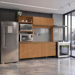 Cocina Integral Kappesberg Luna 192.5cm Canela Sin Tarja