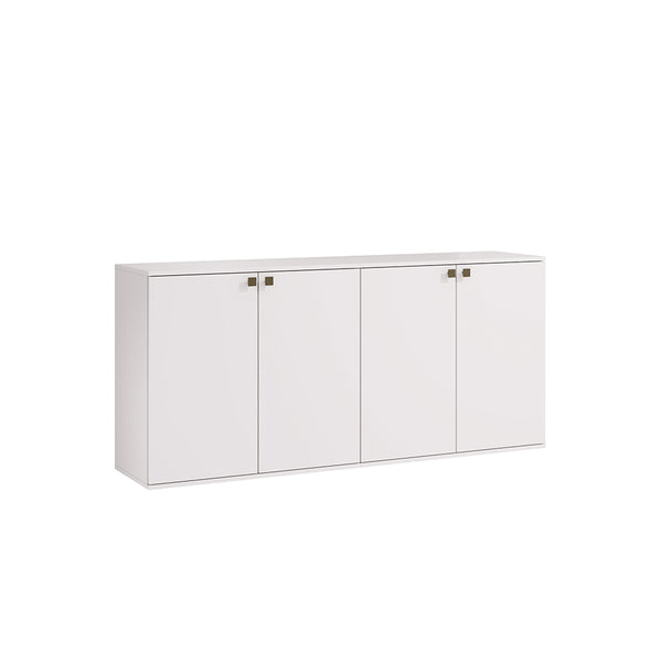 Rack TV Flotante 160cm 4 Puertas Kappesberg Blanco
