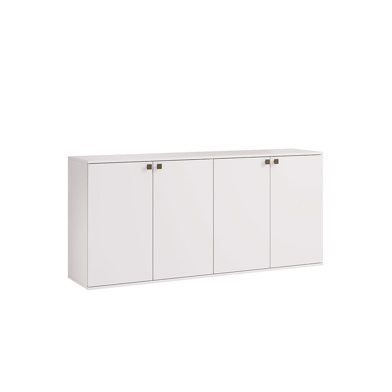 Rack TV Flotante 160cm 4 Puertas Kappesberg Blanco