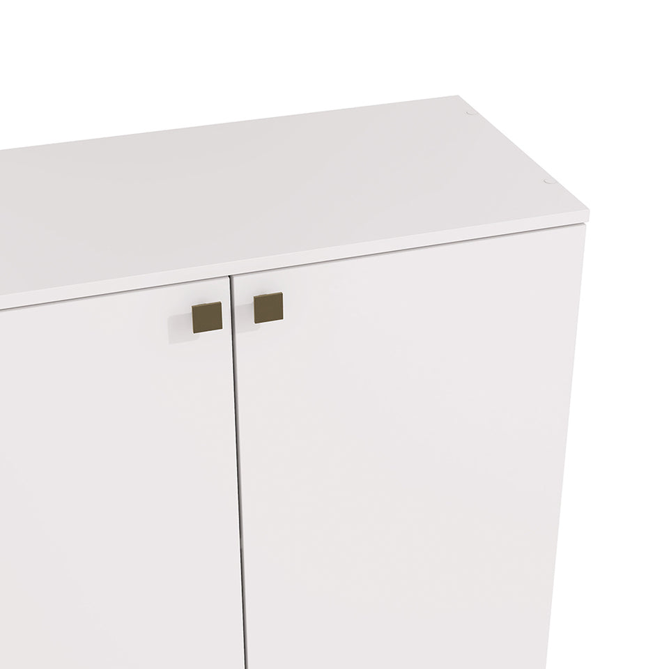 Rack TV Flotante 160cm 4 Puertas Kappesberg Blanco