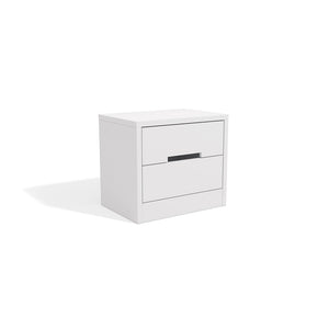 Mesa de Luz 2 Cajones 54cm Kappesberg Blanco