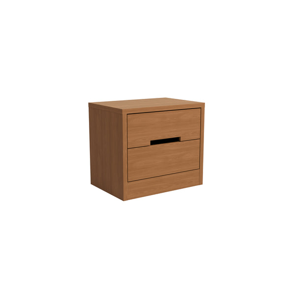 Mesa de Luz 2 Cajones 54cm Kappesberg Canela