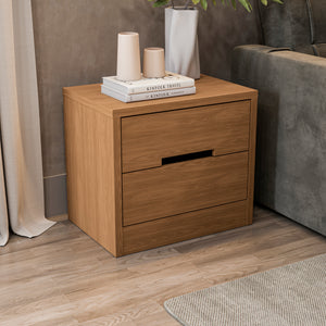 Mesa de Luz 2 Cajones 54cm Kappesberg Canela