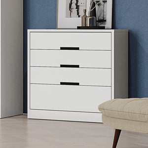 Cómoda con 4 Cajones 91cm MDP y MDF Kappesberg Blanco