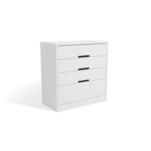 Cómoda con 4 Cajones 91cm MDP y MDF Kappesberg Blanco