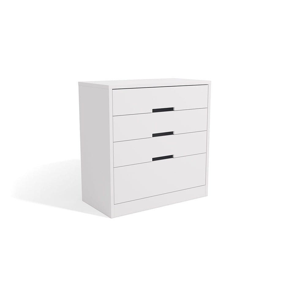 Cómoda con 4 Cajones 91cm MDP y MDF Kappesberg Blanco