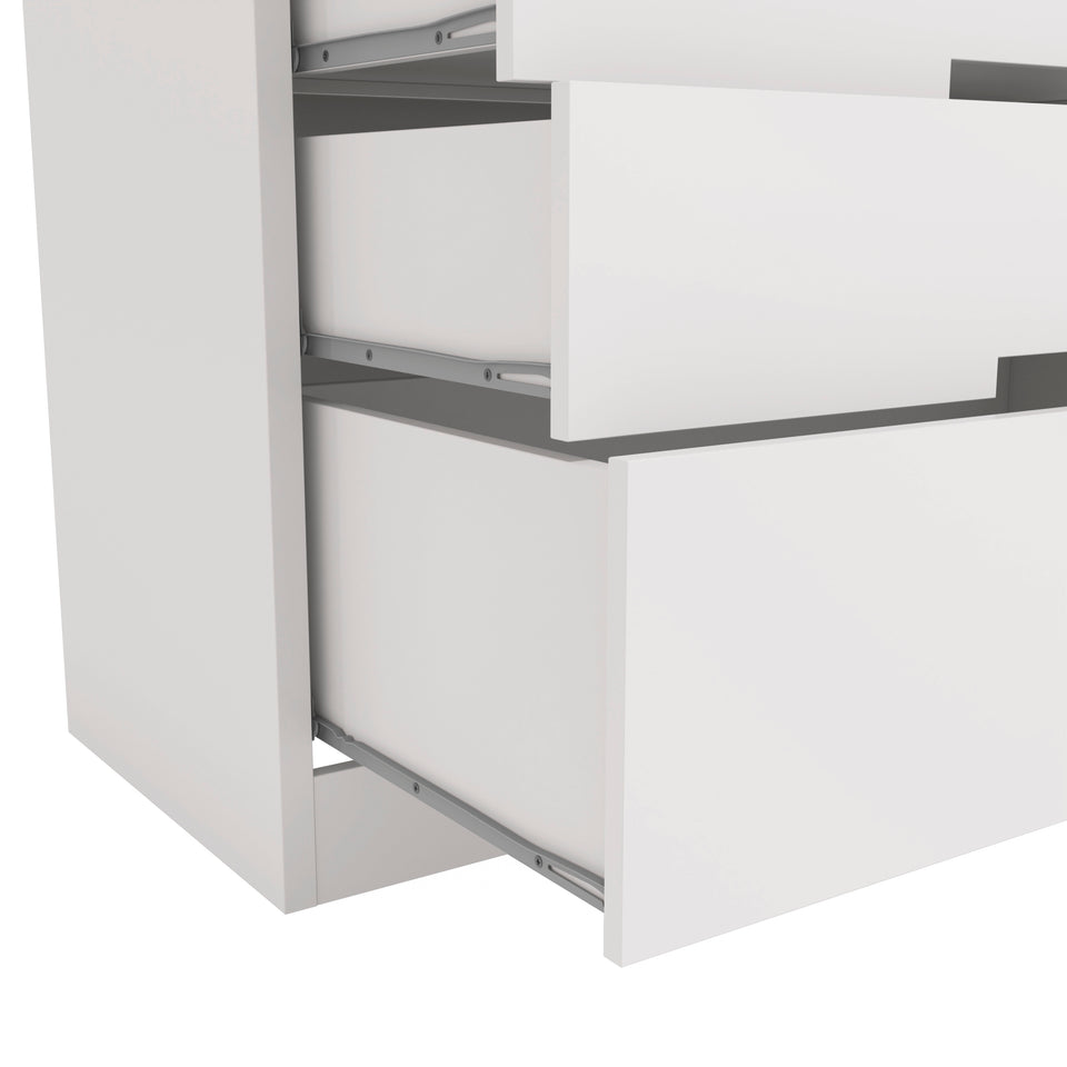 Cómoda con 4 Cajones 91cm MDP y MDF Kappesberg Blanco
