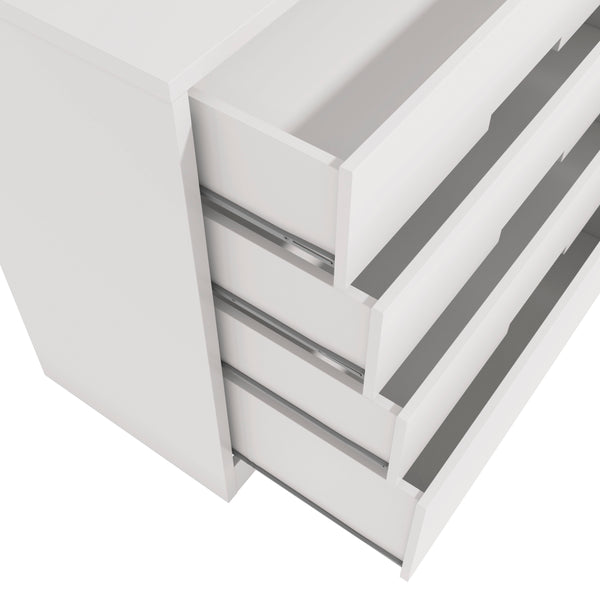 Cómoda con 4 Cajones 91cm MDP y MDF Kappesberg Blanco