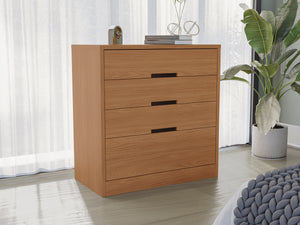Cómoda con 4 Cajones 91cm MDP y MDF Kappesberg Canela