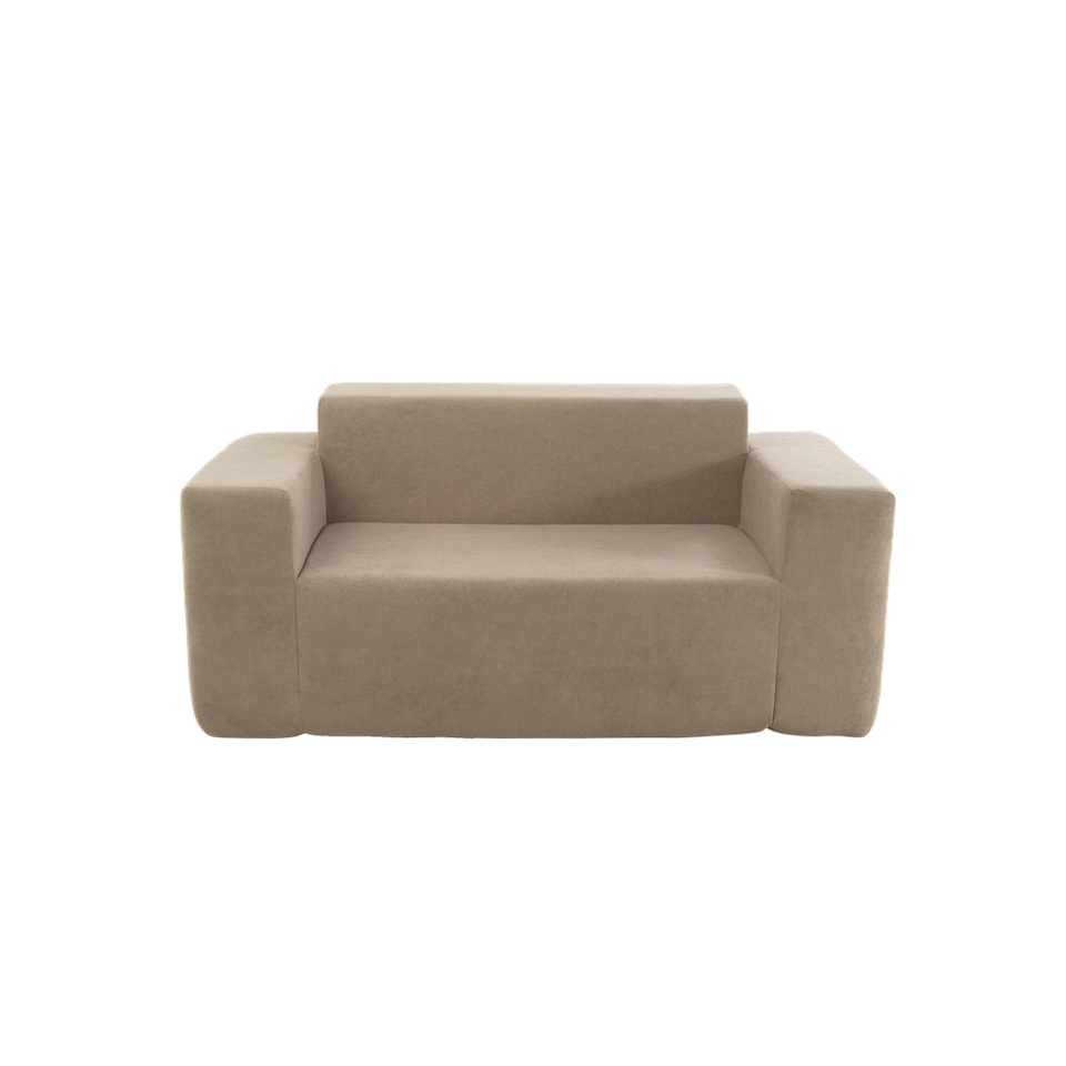Sofá 2 Cuerpos 176cm Bouclé Kappesberg Capuccino