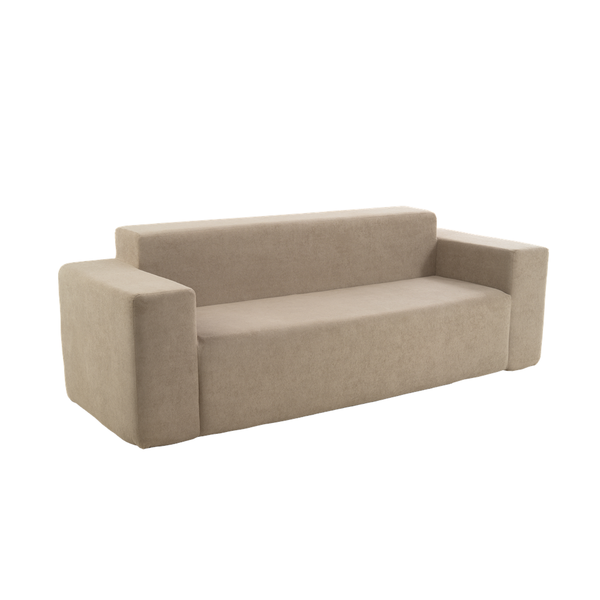 Sofá 3 Cuerpos 236cm Bouclé Kappesberg Capuccino
