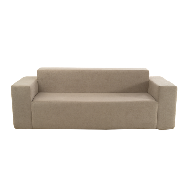 Sofá 3 Cuerpos 236cm Bouclé Kappesberg Capuccino