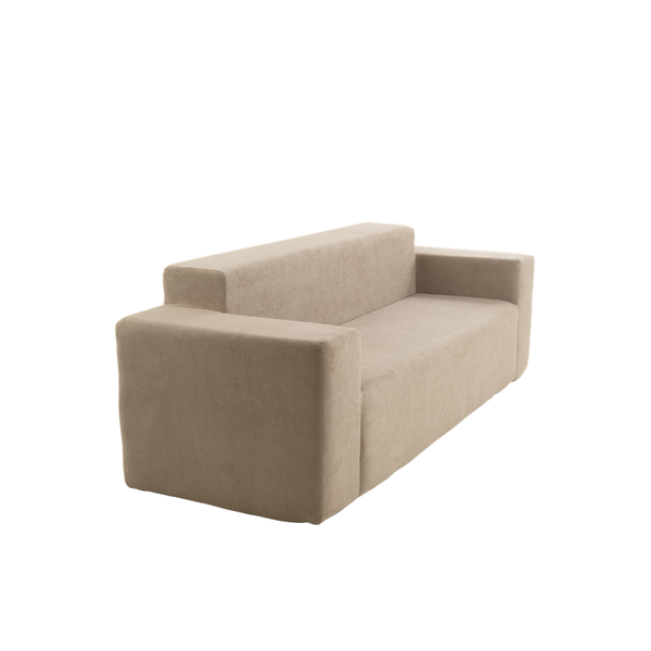 Sofá 3 Cuerpos 236cm Bouclé Kappesberg Capuccino