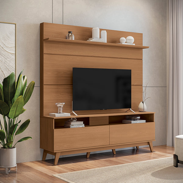 Centro de Entretenimiento TV 70" 180cm Kappesberg Canela