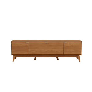 Rack Mueble TV 75" MDP 180cm 3 Portas Kappesberg Canela