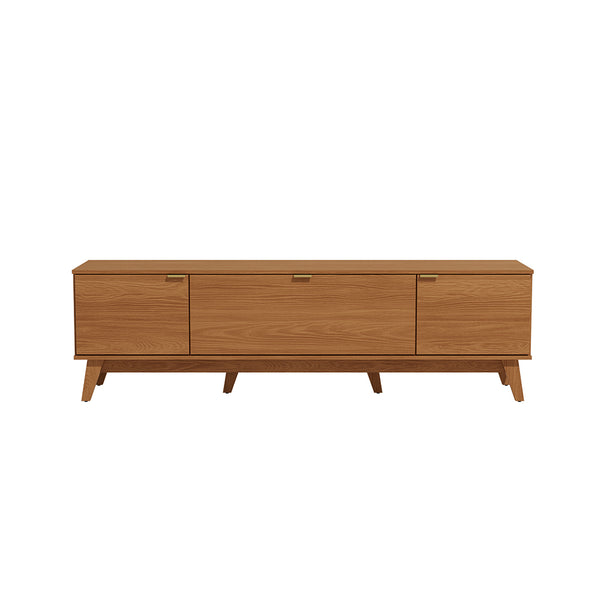 Rack Mueble TV 75" MDP 180cm 3 Portas Kappesberg Canela