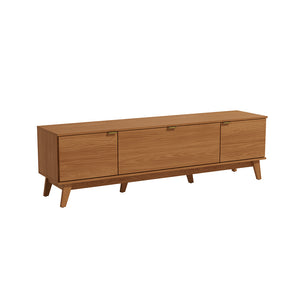 Rack Mueble TV 75" MDP 180cm 3 Portas Kappesberg Canela