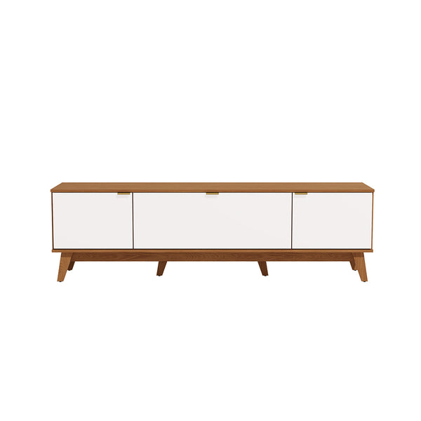 Rack Mueble TV 75" MDP 180cm Kappesberg Canela/Blanco