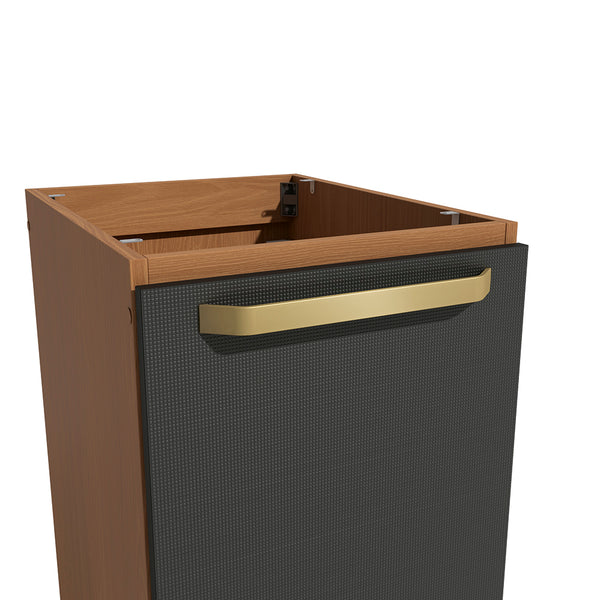 Bajo Mesada 40cm MDP Elara Kappesberg Canela y Negro