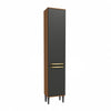 Pantry 2 Puertas 40cm MDP Kappesberg Canela y Negro