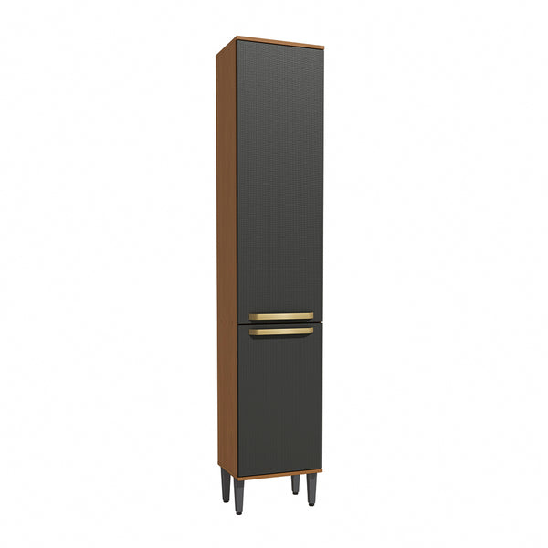 Pantry 2 Puertas 40cm MDP Kappesberg Canela y Negro