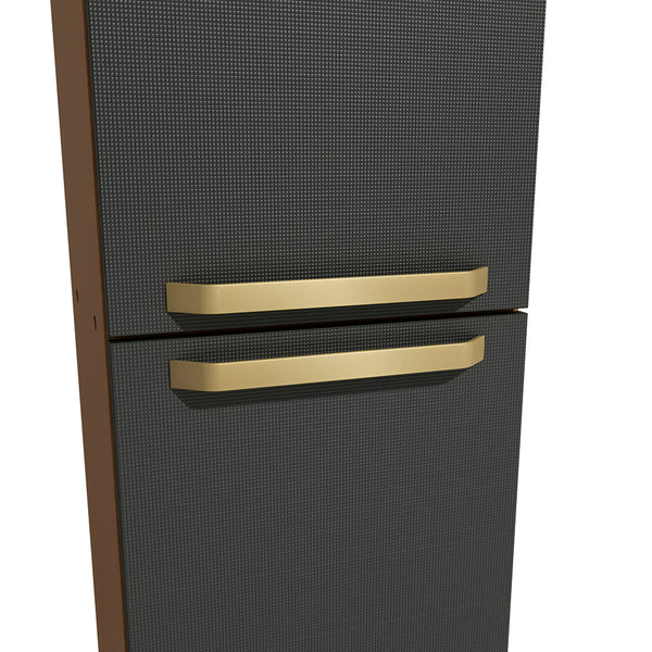 Pantry 2 Puertas 40cm MDP Kappesberg Canela y Negro
