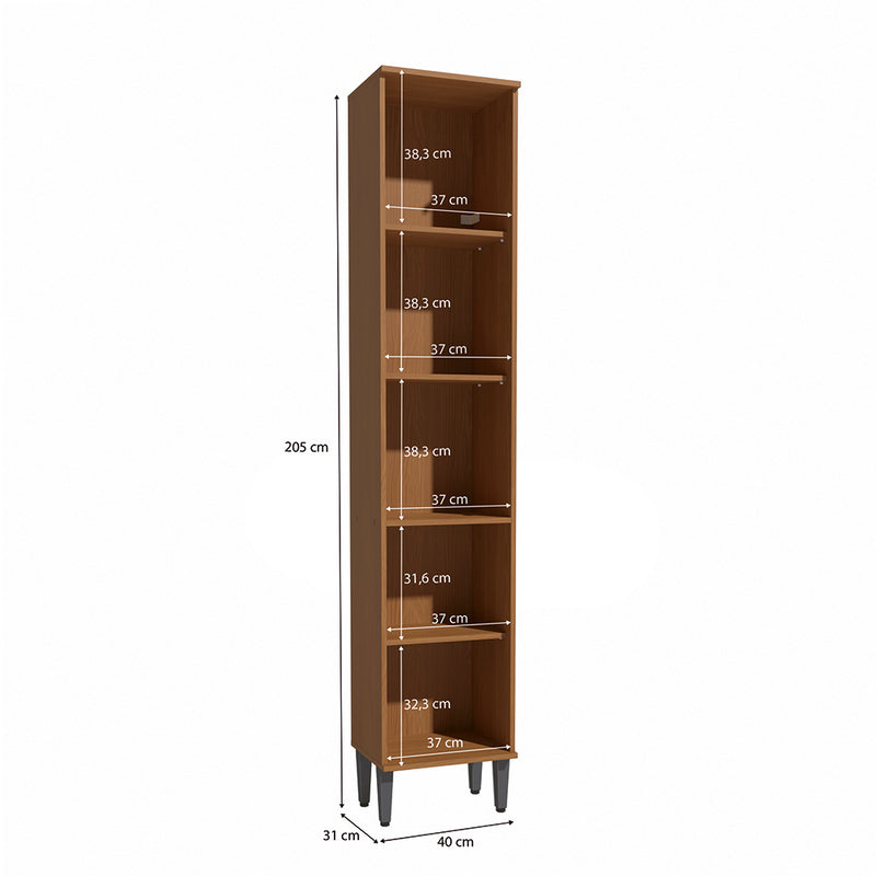 Cristalero Cocina 40cm MDP Kappesberg Canela