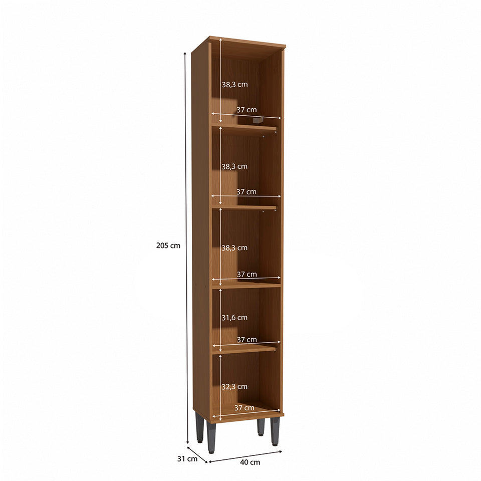 Cristalero Cocina 40cm MDP Kappesberg Canela