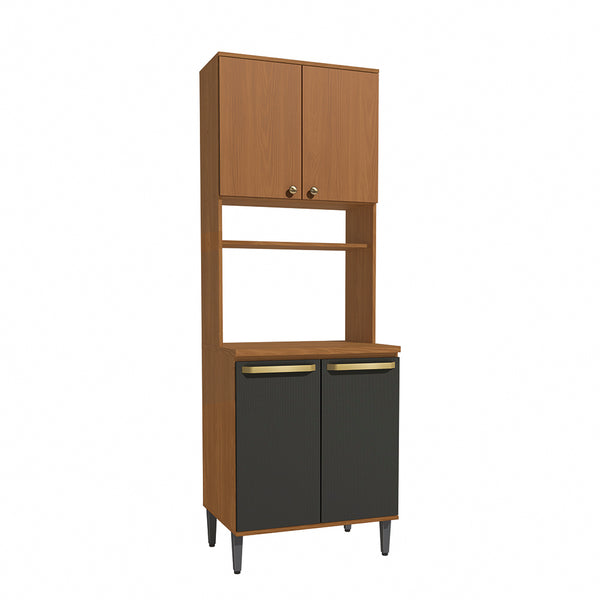 Mueble Horno 70cm MDP Kappesberg Canela y Negro
