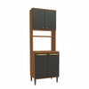 Mueble Horno 70cm MDP Kappesberg Canela y Negro