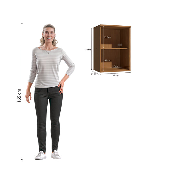 Alacena de Cocina 1 Puerta 40cm MDP Kappesberg Canela