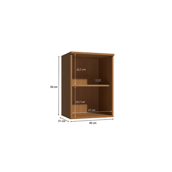Armario Aéreo 40cm MDP 1 Puerta Kappesberg Canela Negro