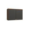 Armario Aéreo 80cm MDP 2 Puertas Kappesberg Canela Negro