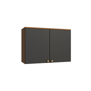 Armario Aéreo 80cm MDP 2 Puertas Kappesberg Canela Negro